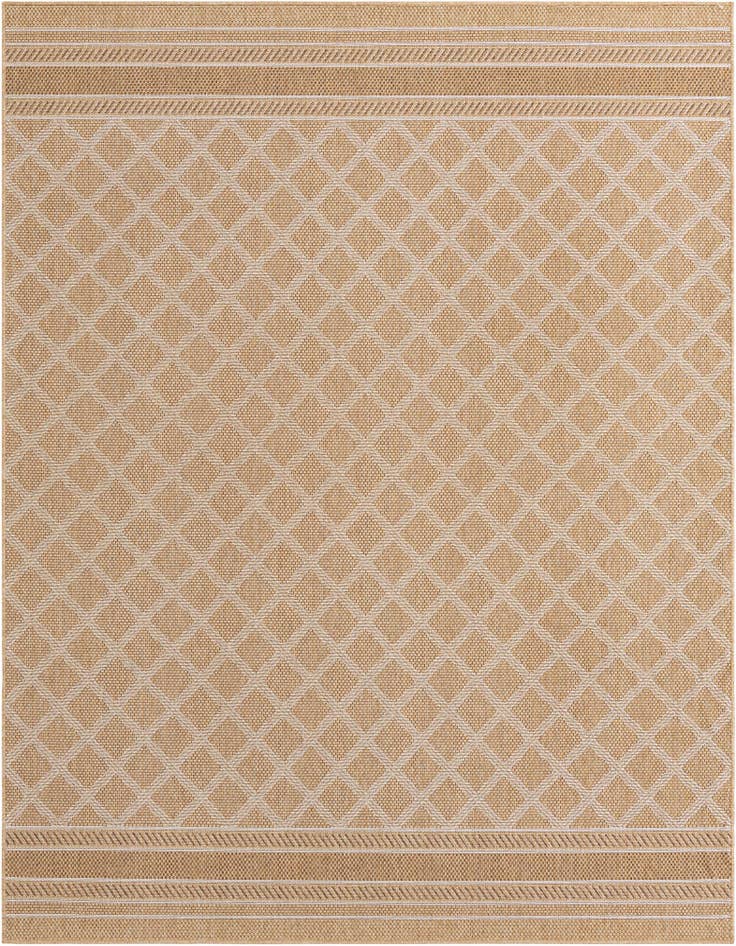 Detail image of 7' 10 x 10' Easy-Clean Trellis Indoor / Outdoor Rug