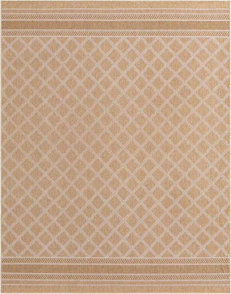 Detail image of 7' 10 x 10' Easy-Clean Trellis Indoor / Outdoor Rug