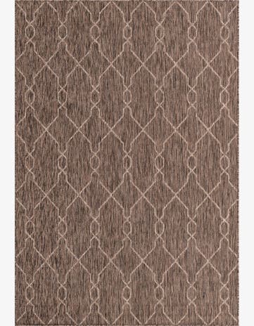 6' x 8' 10 Easy-Clean Trellis Indoor / Outdoor Rug