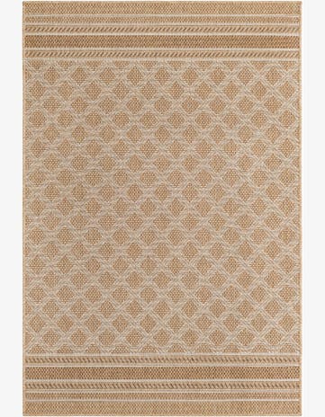 4' 1 x 6' 1 Easy-Clean Trellis Indoor / Outdoor Rug