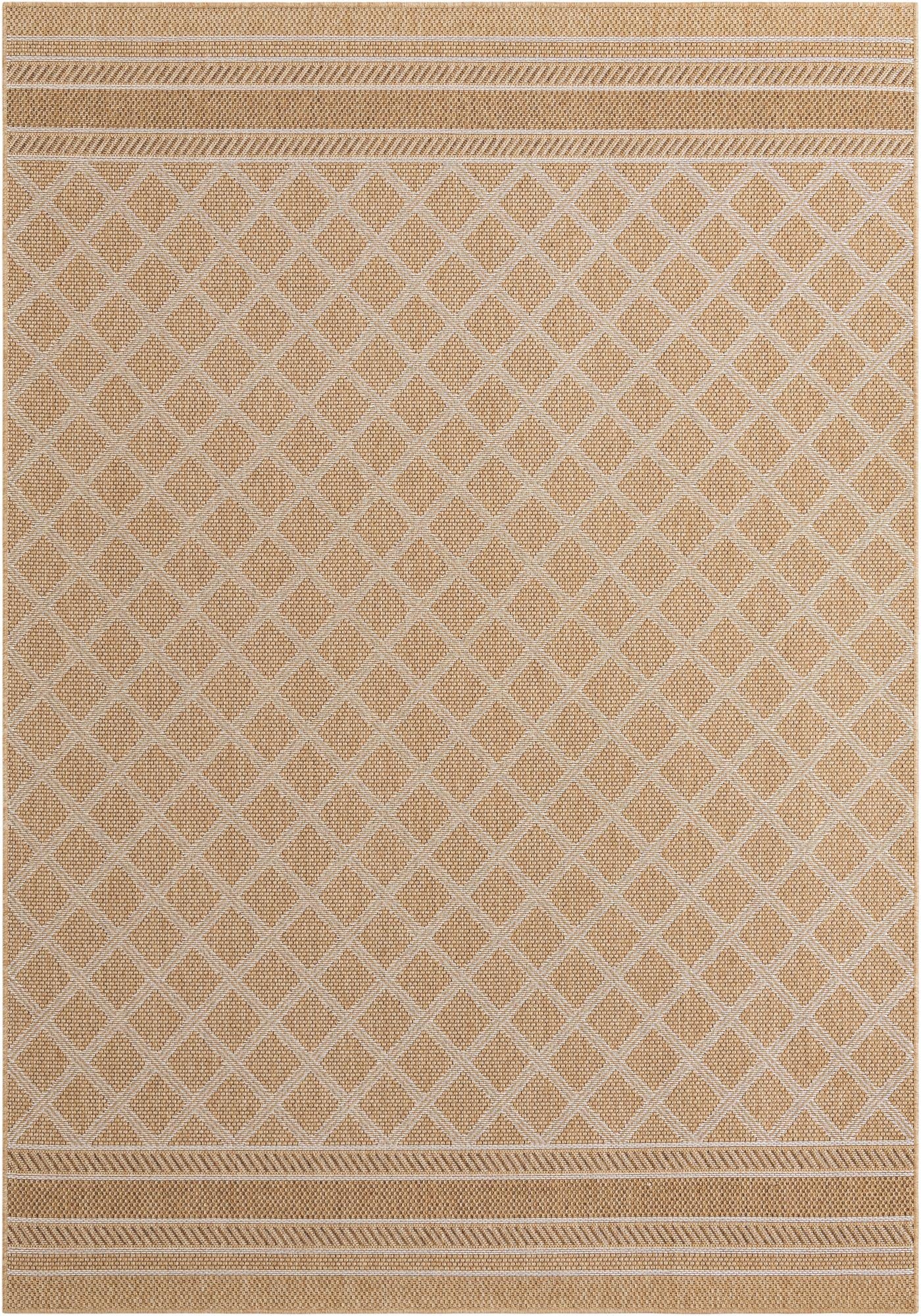 Primary image 7' 1 x 10'  Washable Trellis Indoor / Outdoor Rug