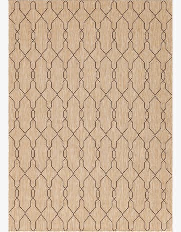 8' x 11' 4 Easy-Clean Trellis Indoor / Outdoor Rug
