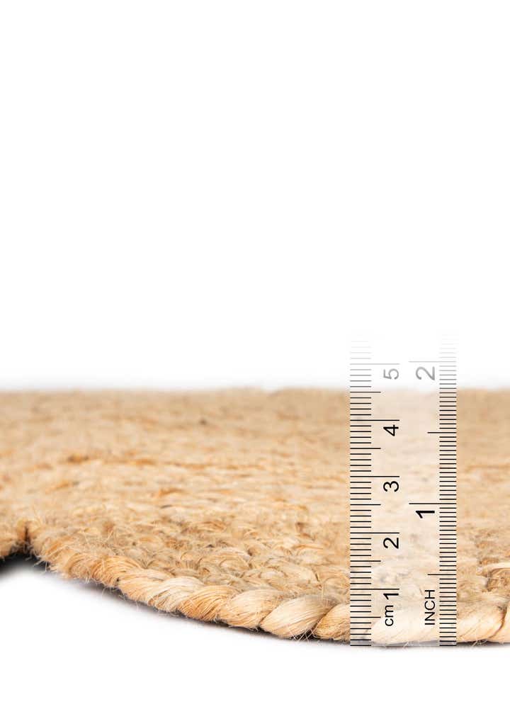 7' 10 x 10' Hand Woven Scallop Braided Jute Rug