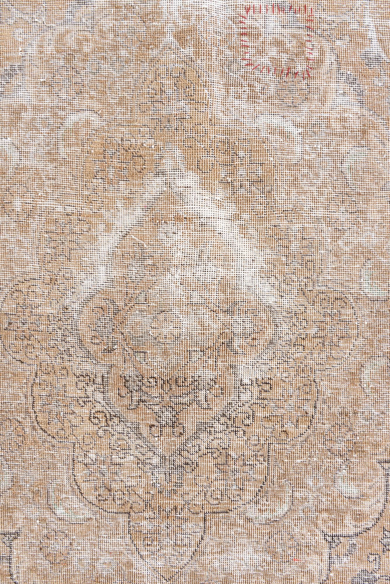 7' 8 x 12' 8 Hand Knotted Ultra Vintage Persian Wool Rug