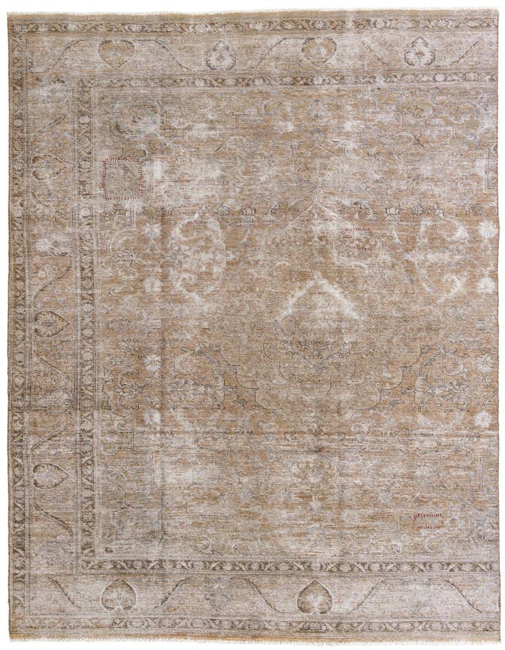 Detail image of 7' 8 x 12' 8 Hand Knotted Ultra Vintage Persian Wool Rug