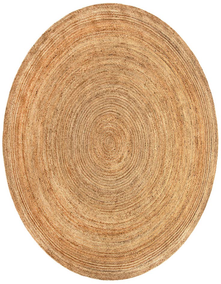 Detail image of 12' 4 x 12' 4 Handmade Braided Jute Luxe Round Rug