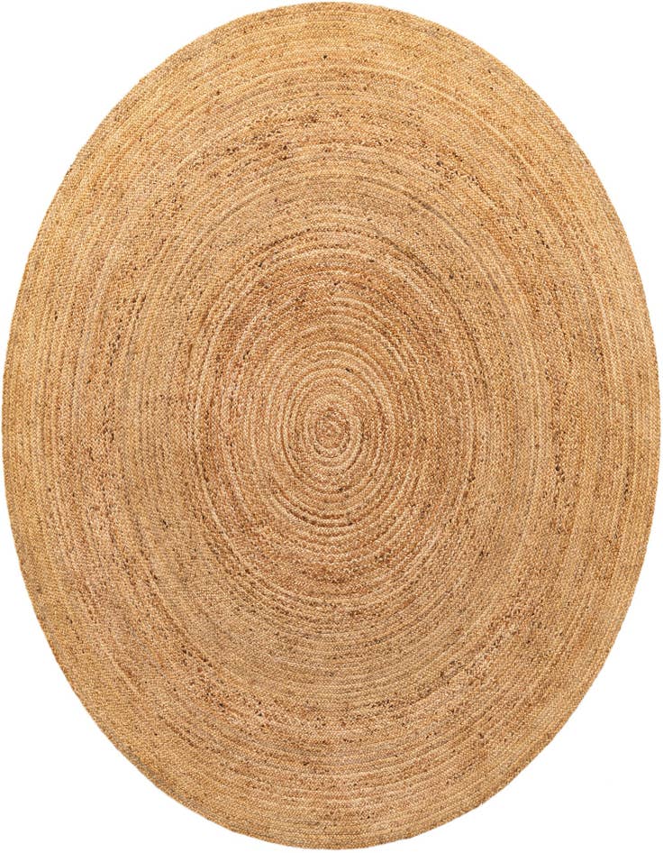Detail image of 10' 2 x 10' 2  Hand Braided Jute Luxe Round Rug
