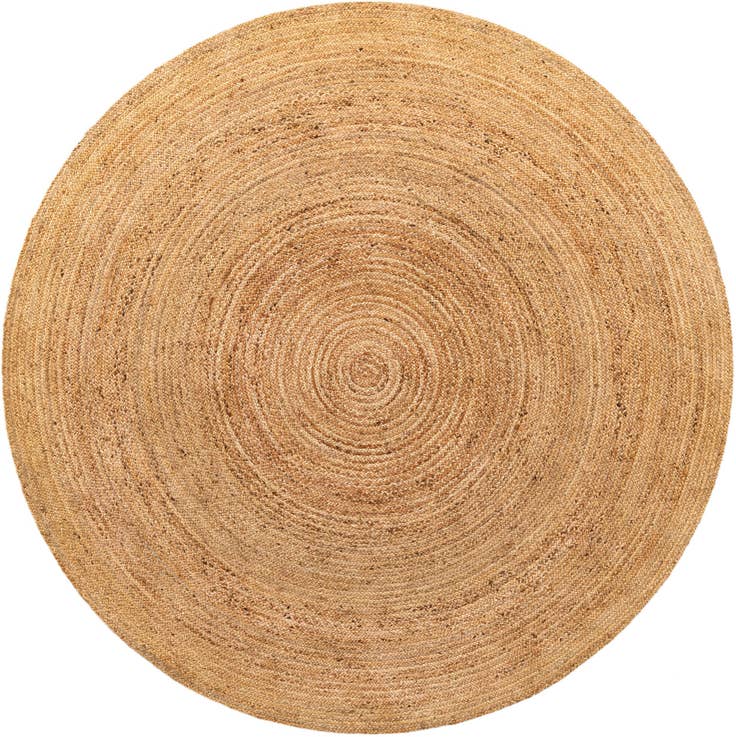 Detail image of 10' 2 x 10' 2 Handmade Braided Jute Luxe Round Rug