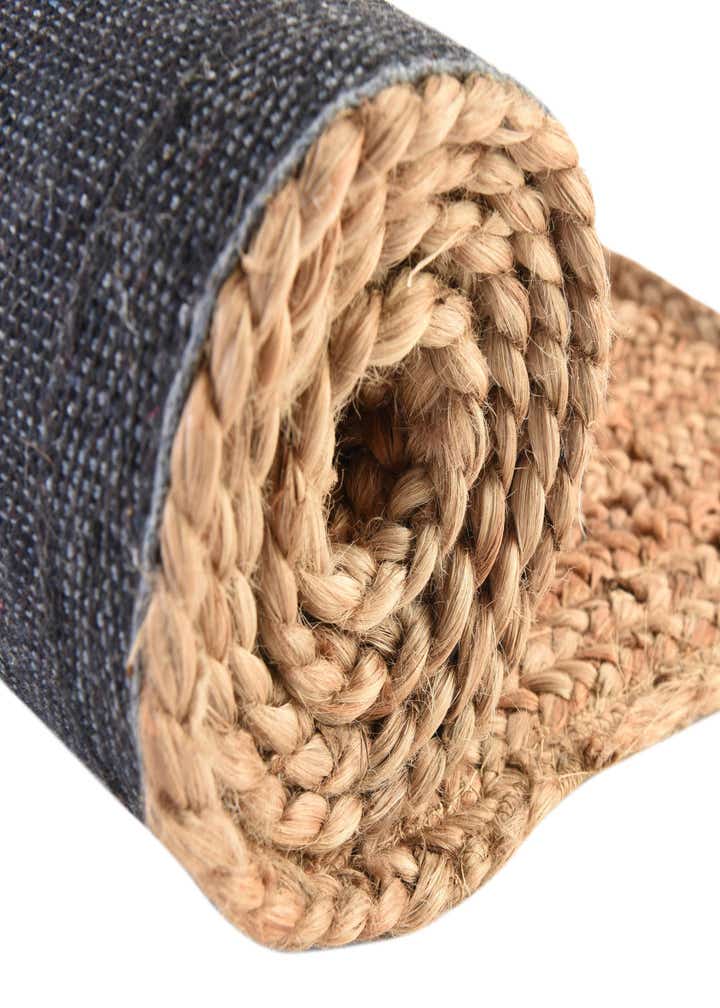 5' 1 x 5' 1 Handmade Braided Jute Luxe Round Rug