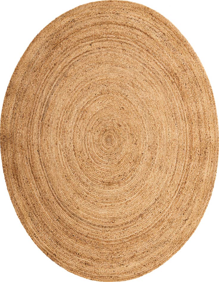 Detail image of 7' 10 x 7' 10  Hand Braided Jute Luxe Round Rug