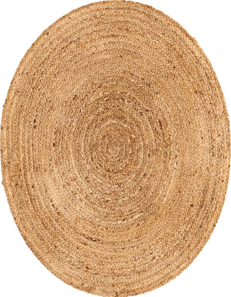 Detail image of 3' 3 x 3' 3  Hand Braided Jute Luxe Round Rug