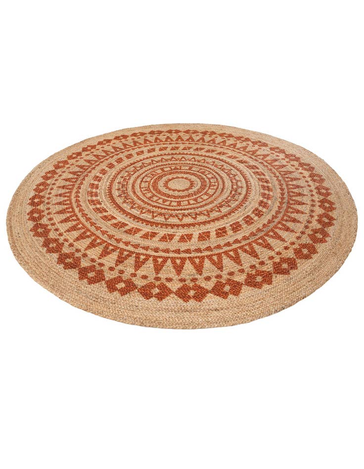 Detail image of 7' 8 x 7' 8 Handmade Braided Jute Round Rug