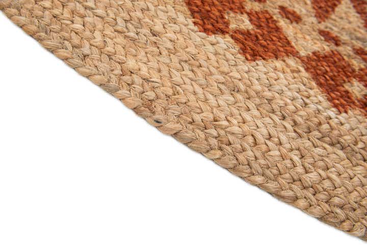 7' 8 x 7' 8 Handmade Braided Jute Round Rug