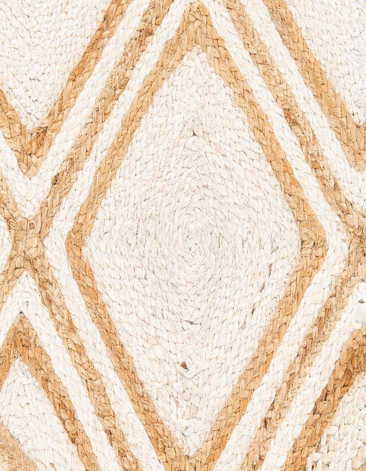 Detail image of 3' x 3'  Hand Braided Jute Round Rug
