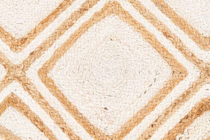 3' x 3' Handmade Braided Jute Round Rug