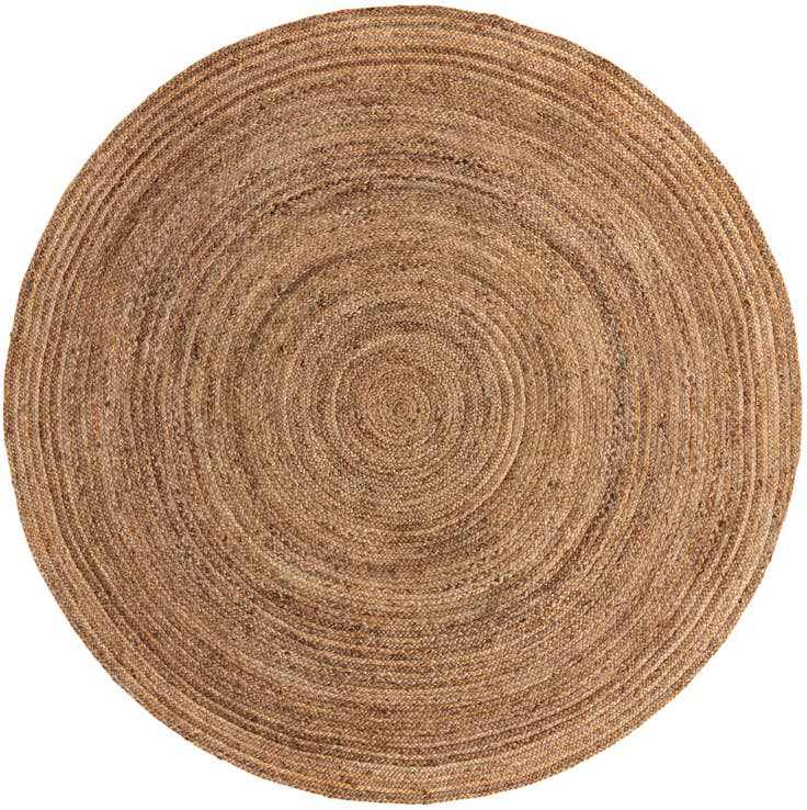 Detail image of 8' x 8' Handmade Braided Jute Round Rug