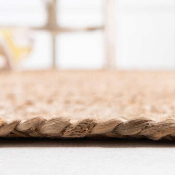 8' x 8' Handmade Braided Jute Round Rug