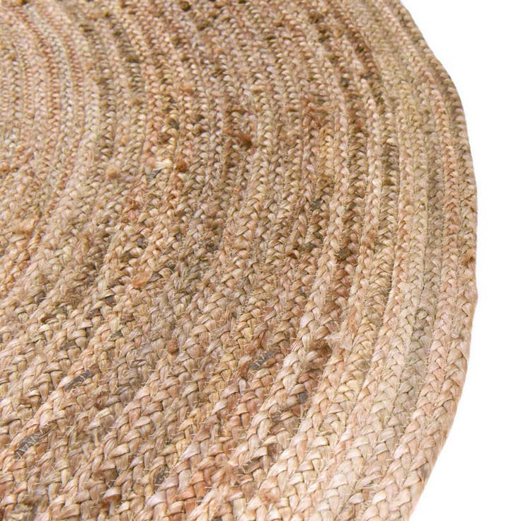 Detail image of 8' x 8' Handmade Braided Jute Round Rug
