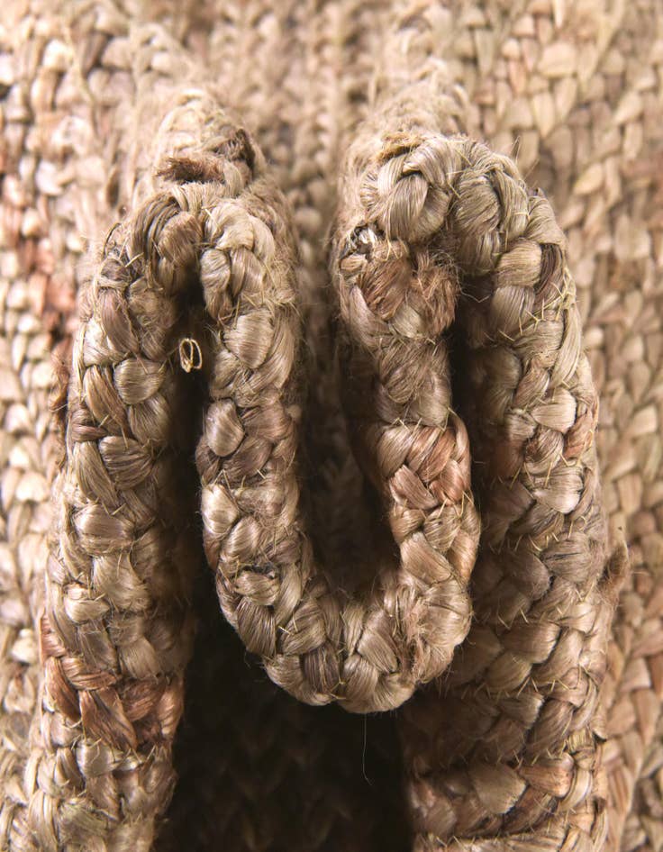Detail image of 8' x 8' Handmade Braided Jute Round Rug