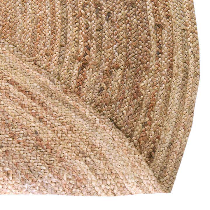 8' x 8' Handmade Braided Jute Round Rug