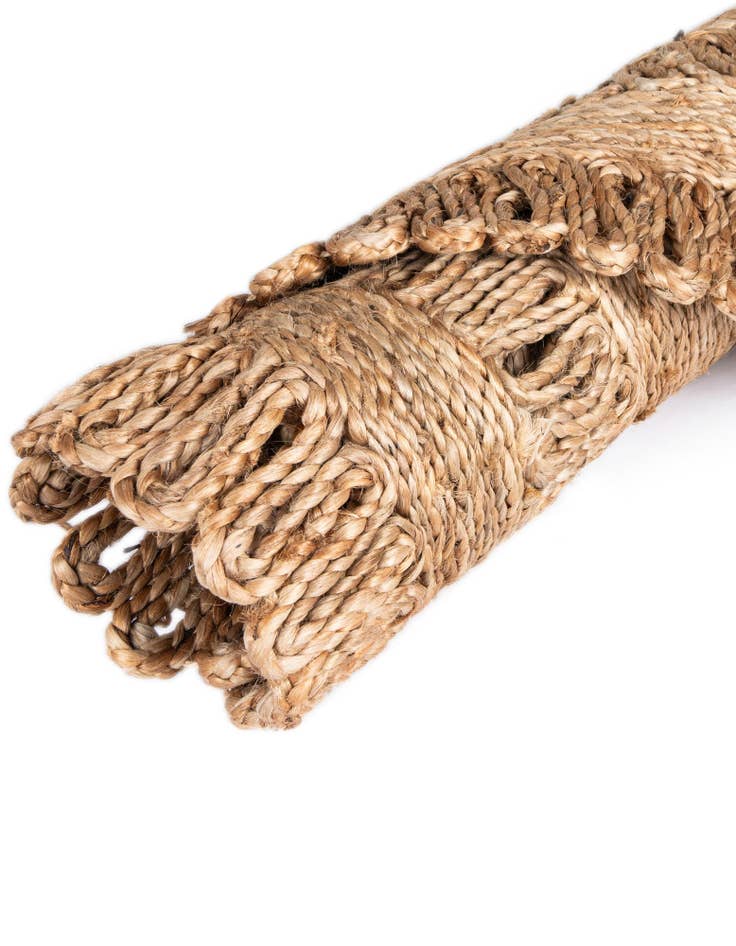 Detail image of 6' 1 x 6' 1  Hand Braided Jute Round Rug