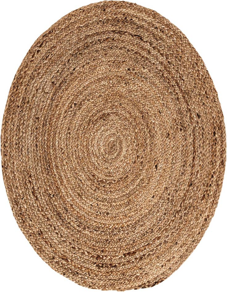 Detail image of 4' 1 x 4' 1  Hand Braided Jute Round Rug
