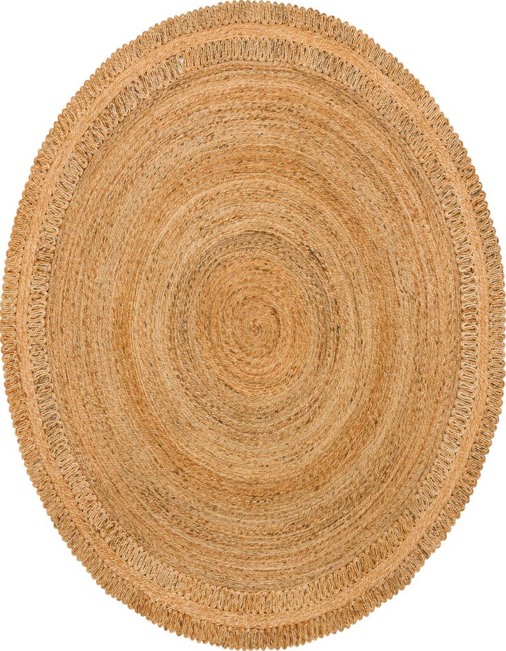 Detail image of 7' 10 x 7' 10  Hand Braided Jute Round Rug