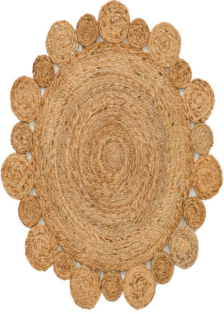 3' 1 x 3' 1 Handmade Braided Jute Round Rug