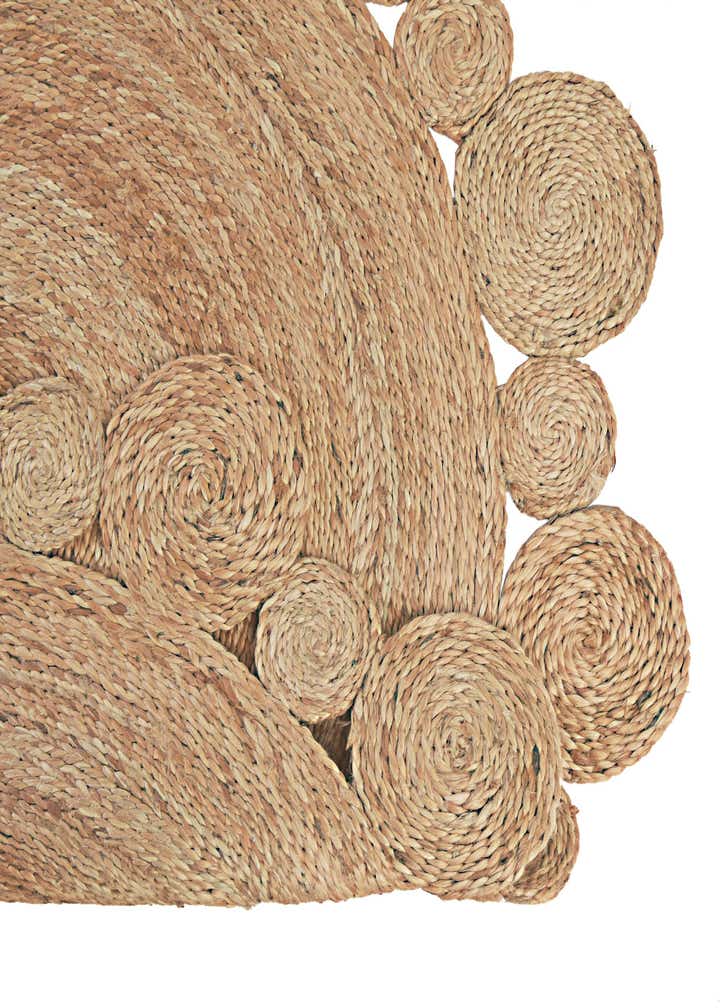 3' 1 x 3' 1 Handmade Braided Jute Round Rug