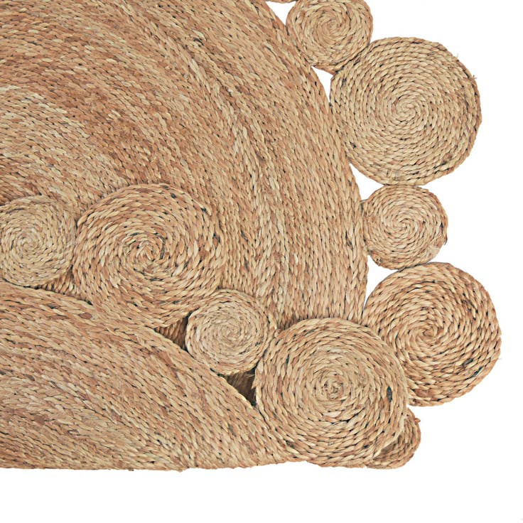 Detail image of 3' 1 x 3' 1 Handmade Braided Jute Round Rug