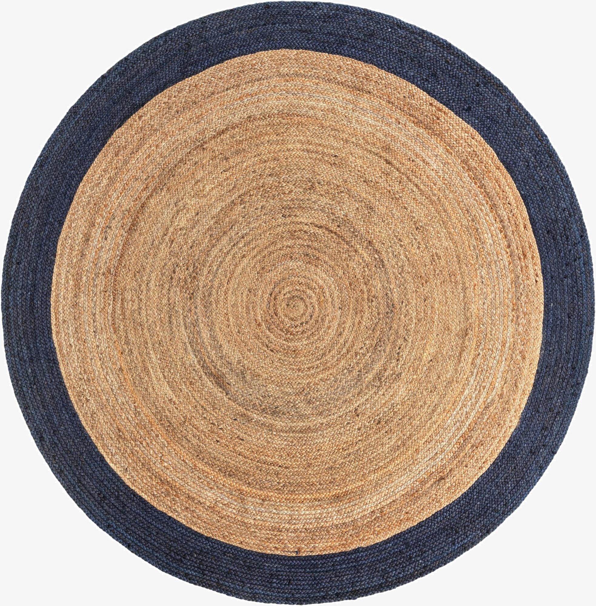 Primary image 8' x 8'  Hand Braided Jute Round Rug