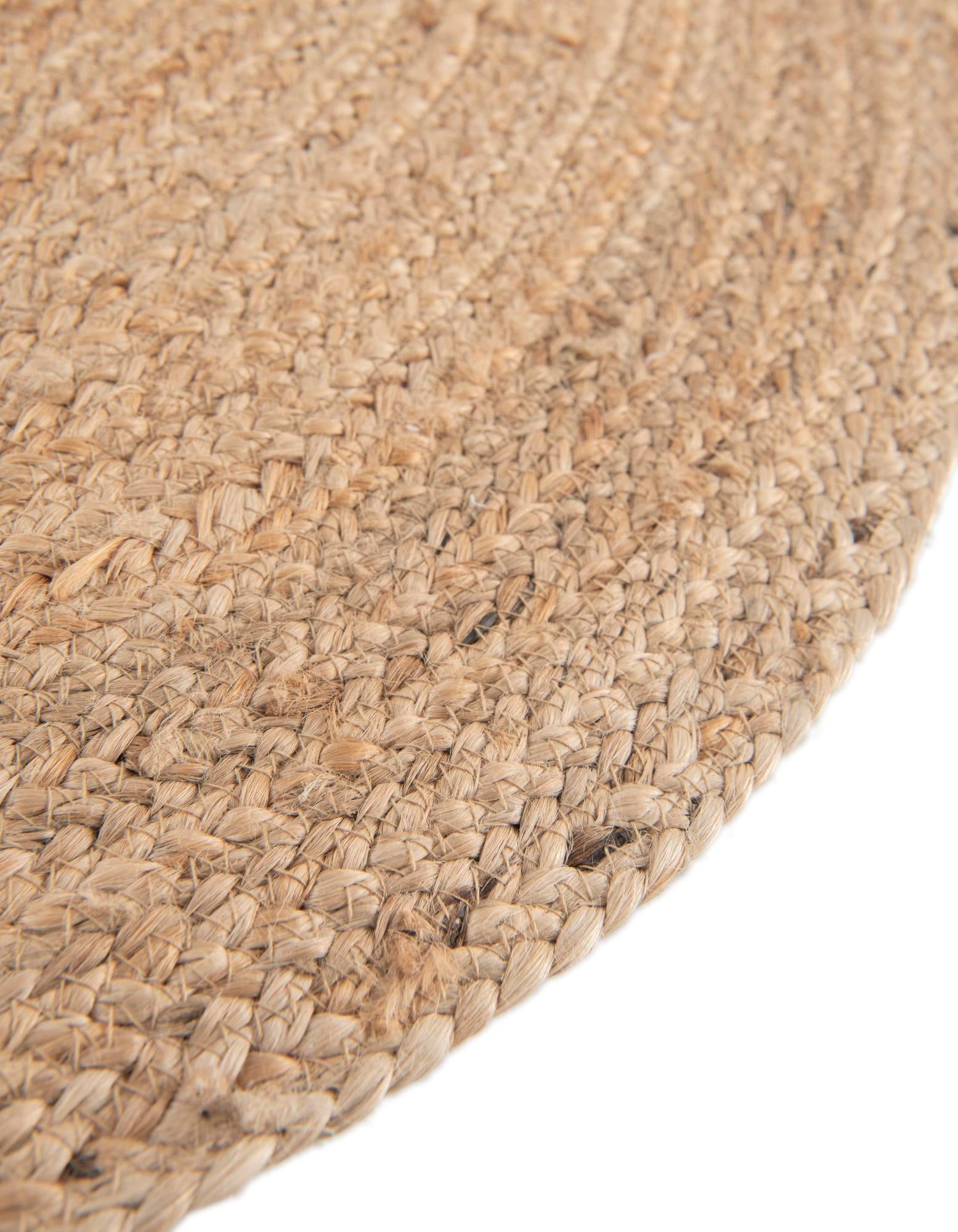 4' 1 x 4' 1 Kids Braided Jute Round Rug