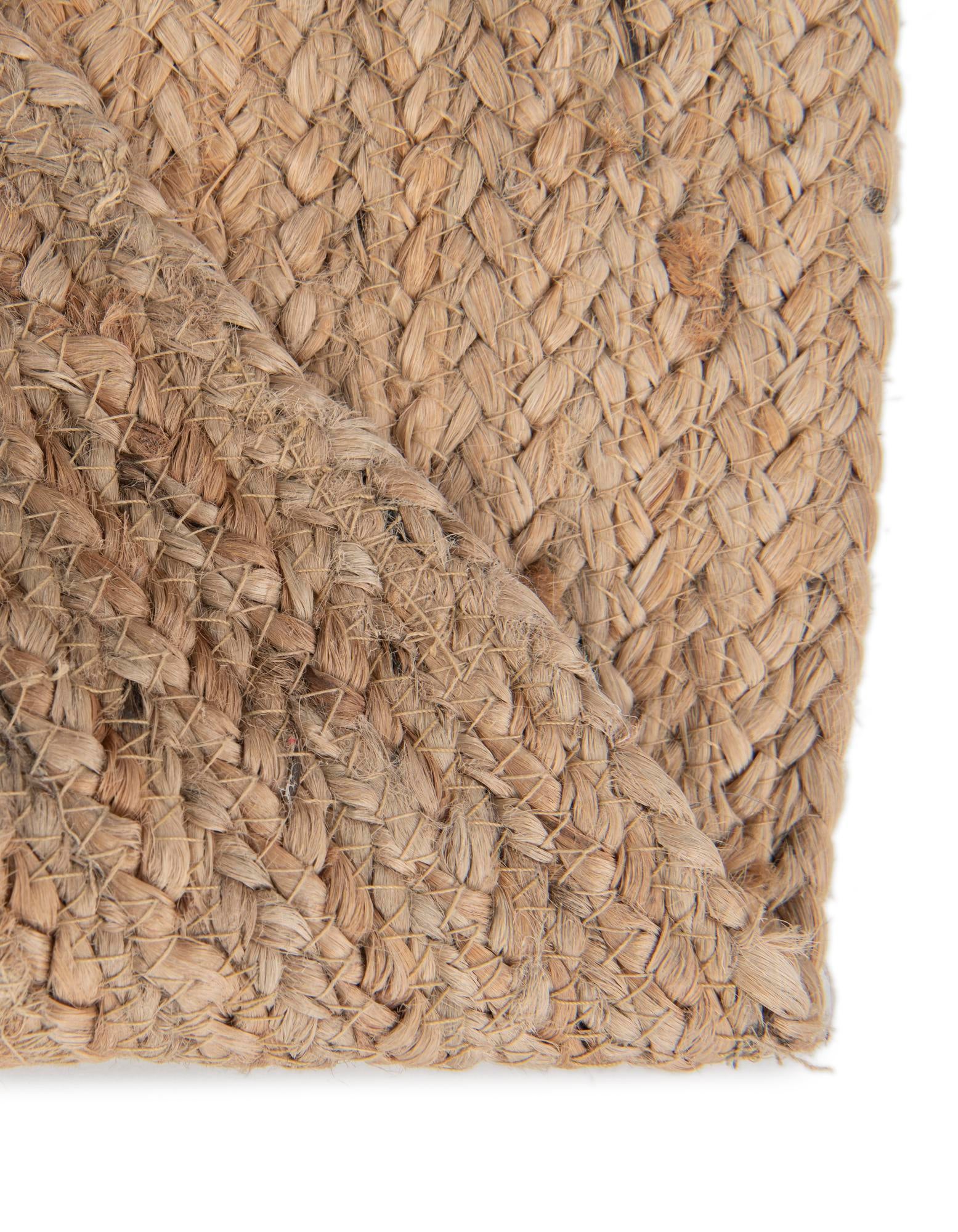 4' 1 x 4' 1 Kids Braided Jute Round Rug