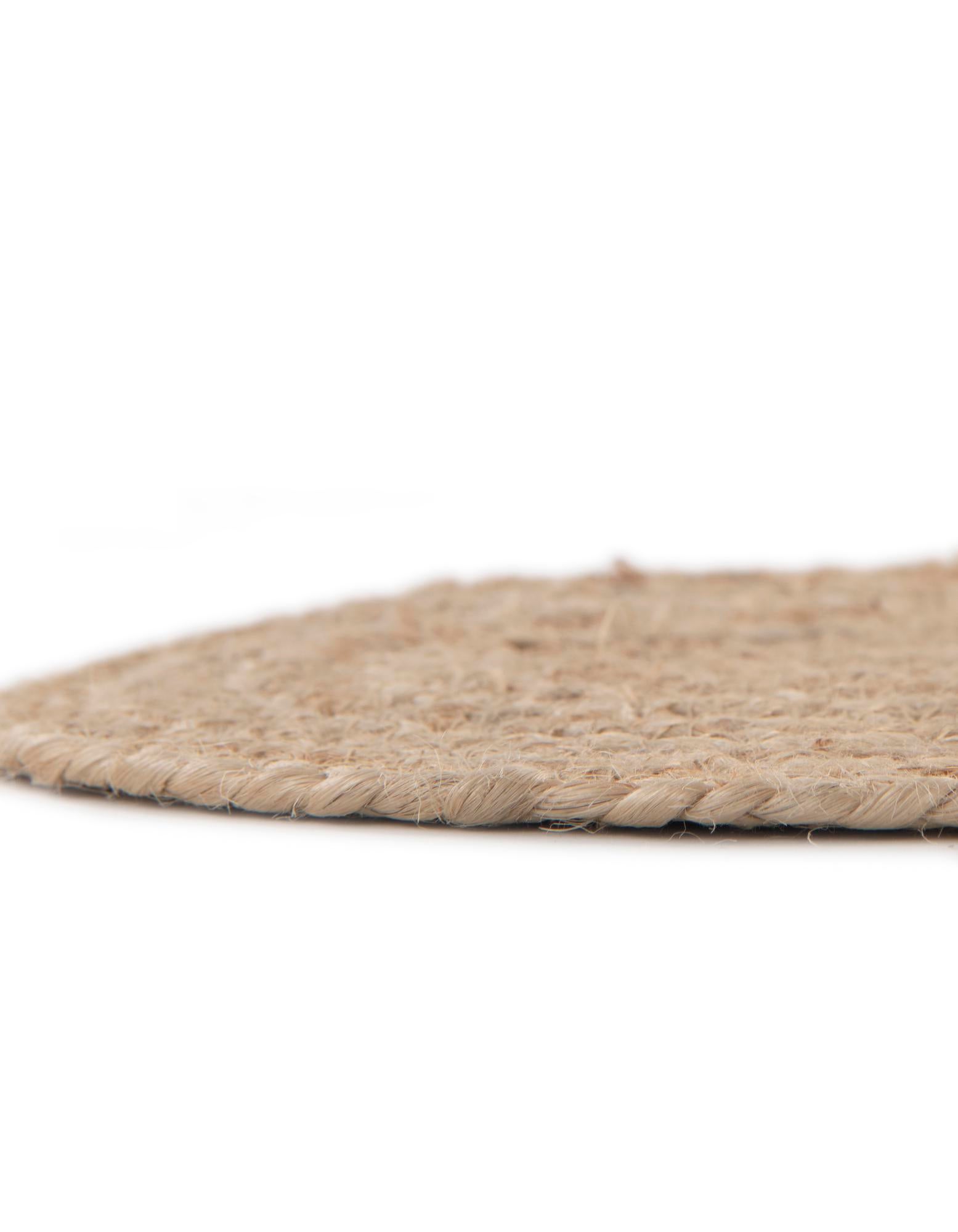 4' 1 x 4' 1 Kids Braided Jute Round Rug