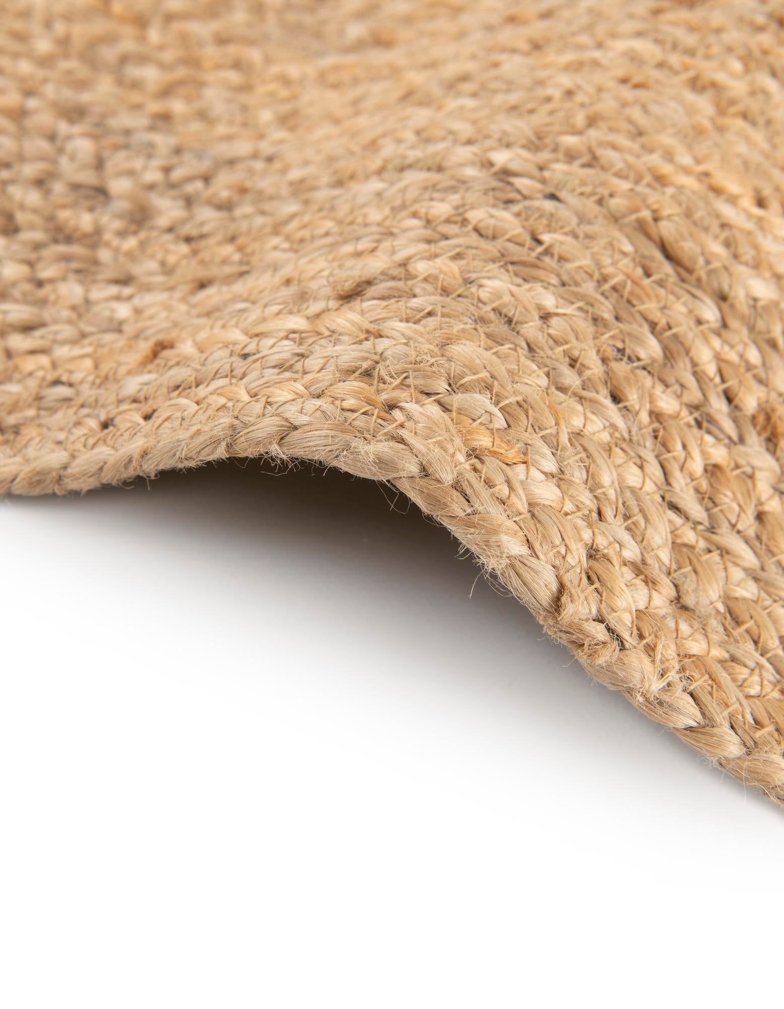 4' 1 x 4' 1 Kids Braided Jute Round Rug