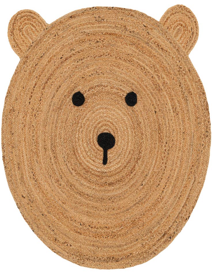 Detail image of 4' 1 x 4' 1 Kids Braided Jute Round Rug