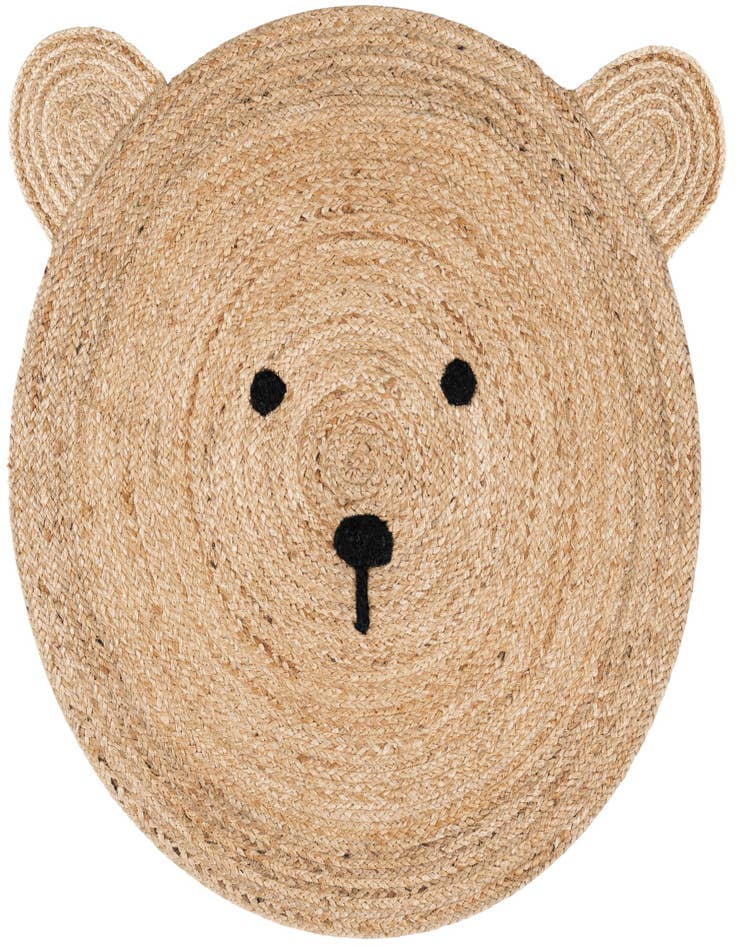 Detail image of 7' 10 x 7' 10 Kids Braided Jute Round Rug