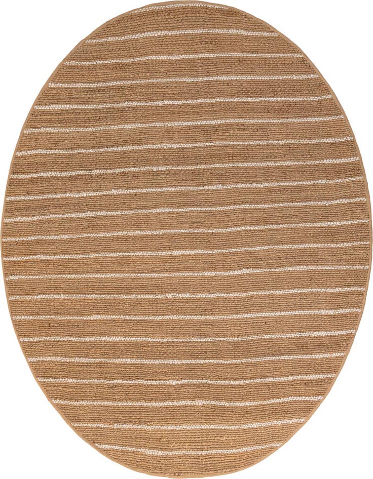 Detail image of 7' 10 x 7' 10 Hand Braided Laurel Handwoven Jute Round Rug