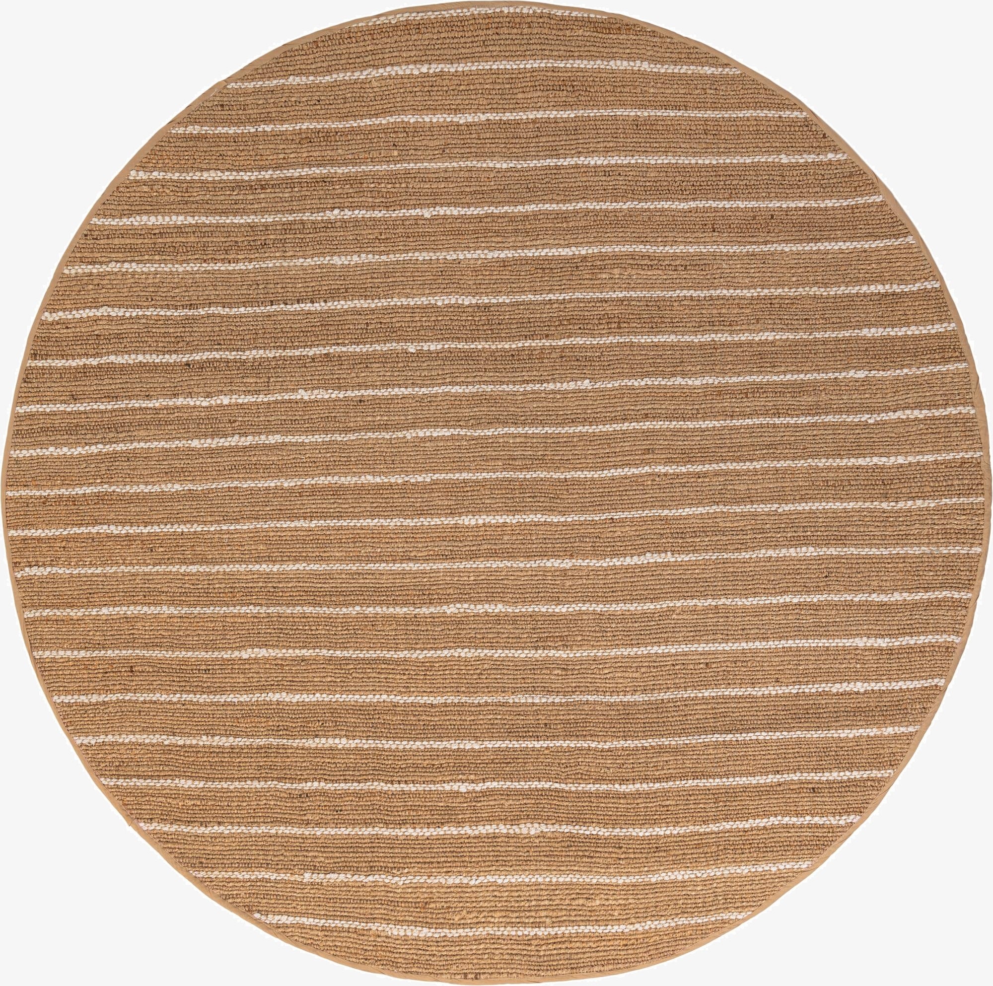 7' 10 x 7' 10  Hand Braided Laurel Handwoven Jute Round Rug