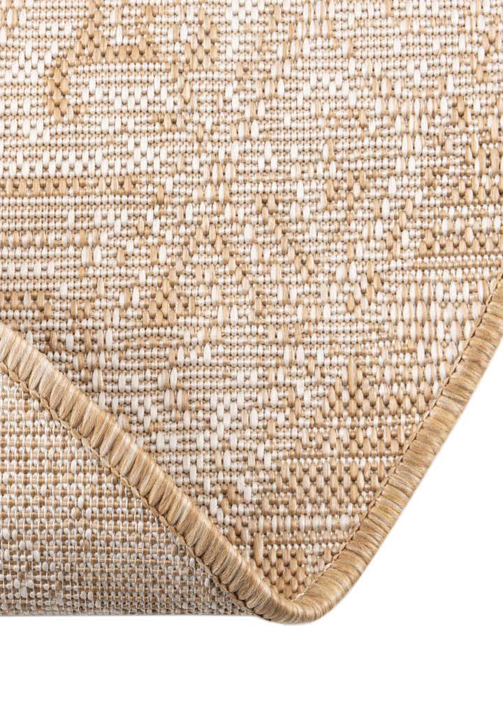 3' x 3' Easy-Clean Aztec Indoor / Outdoor Round Rug
