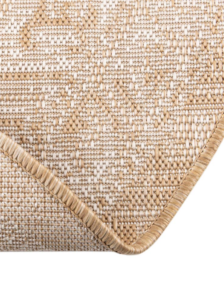Detail image of 3' x 3' Easy-Clean Aztec Indoor / Outdoor Round Rug