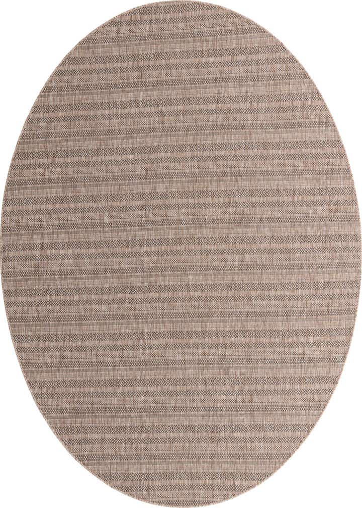 10' x 10' Easy-Clean Ribbon Indoor / Outdoor Round Rug