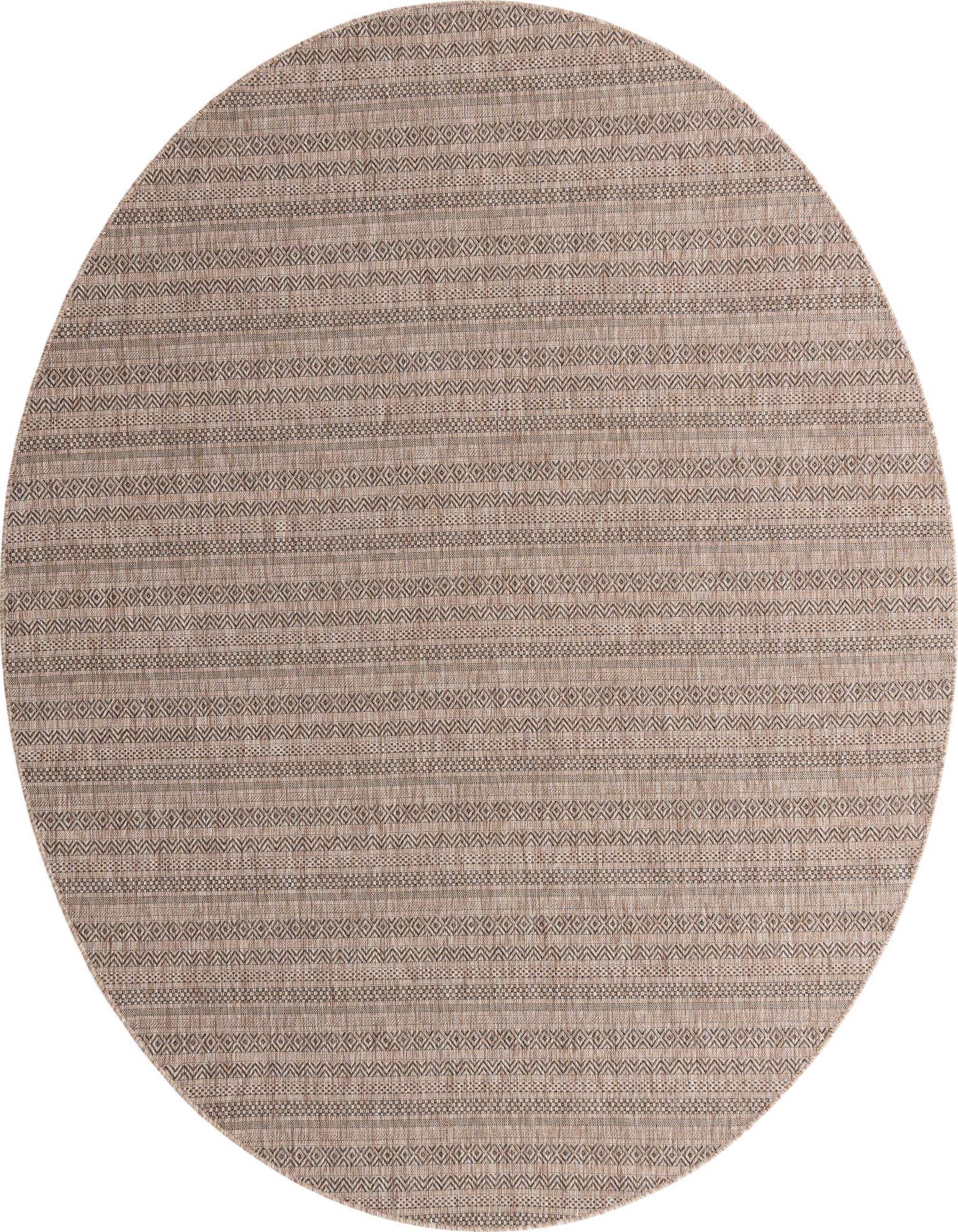 10' x 10' Easy-Clean Ribbon Indoor / Outdoor Round Rug