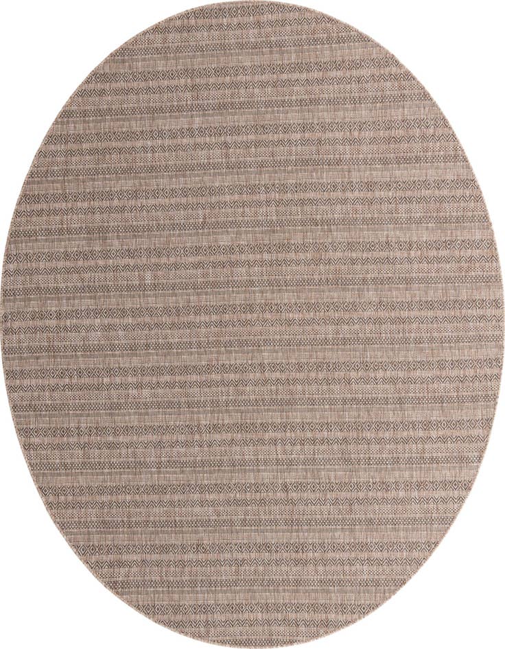 Detail image of 10' x 10' Easy-Clean Ribbon Indoor / Outdoor Round Rug