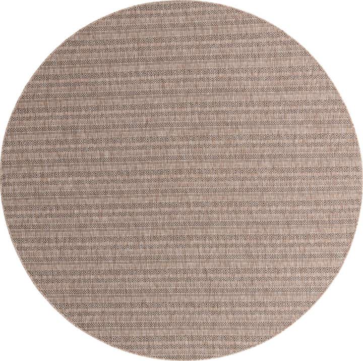 10' x 10' Easy-Clean Ribbon Indoor / Outdoor Round Rug