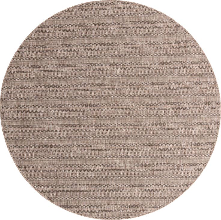 Detail image of 10' x 10' Easy-Clean Ribbon Indoor / Outdoor Round Rug