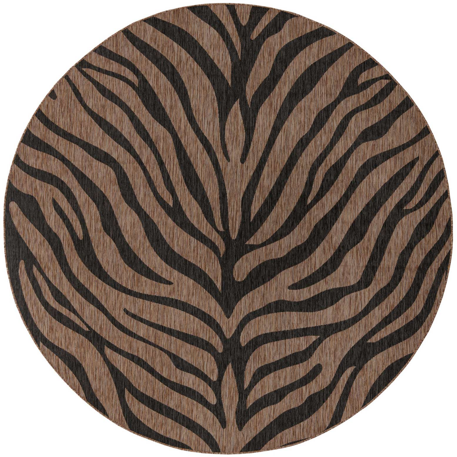 10' x 10' Easy-Clean Safari Indoor / Outdoor Round Rug