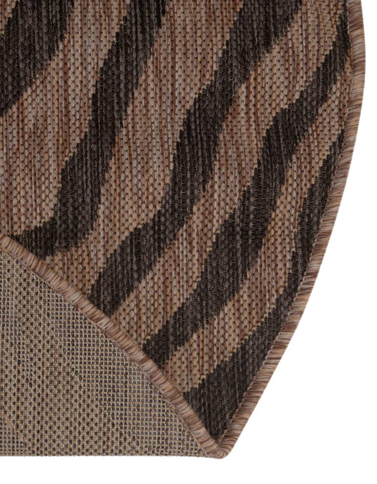 Detail image of 4' x 4' Easy-Clean Safari Indoor / Outdoor Round Rug