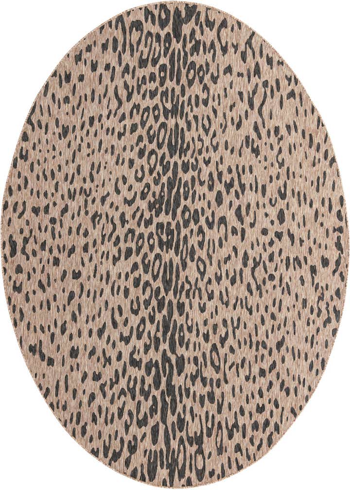 10' x 10' Easy-Clean Safari Indoor / Outdoor Round Rug
