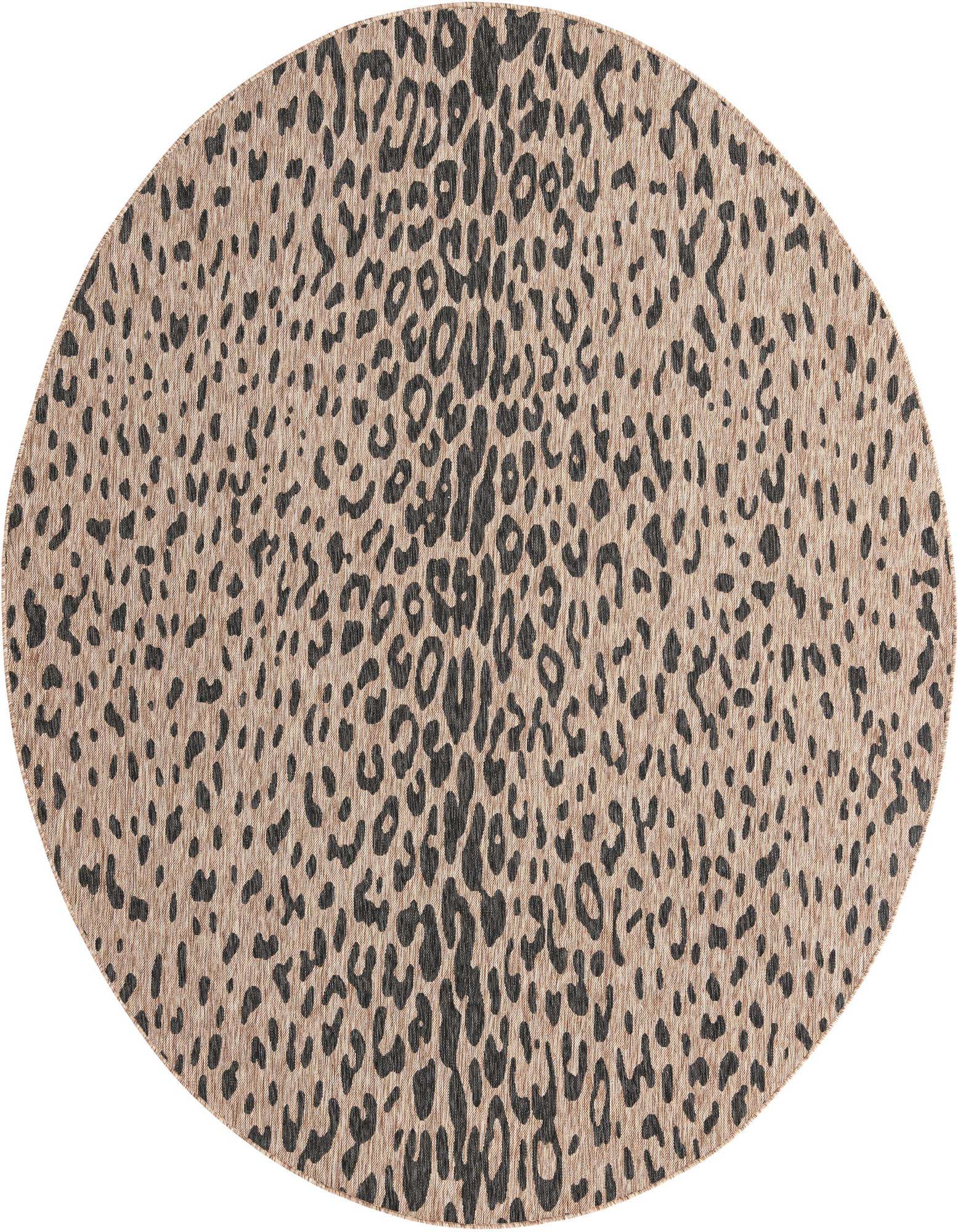 10' x 10' Easy-Clean Safari Indoor / Outdoor Round Rug